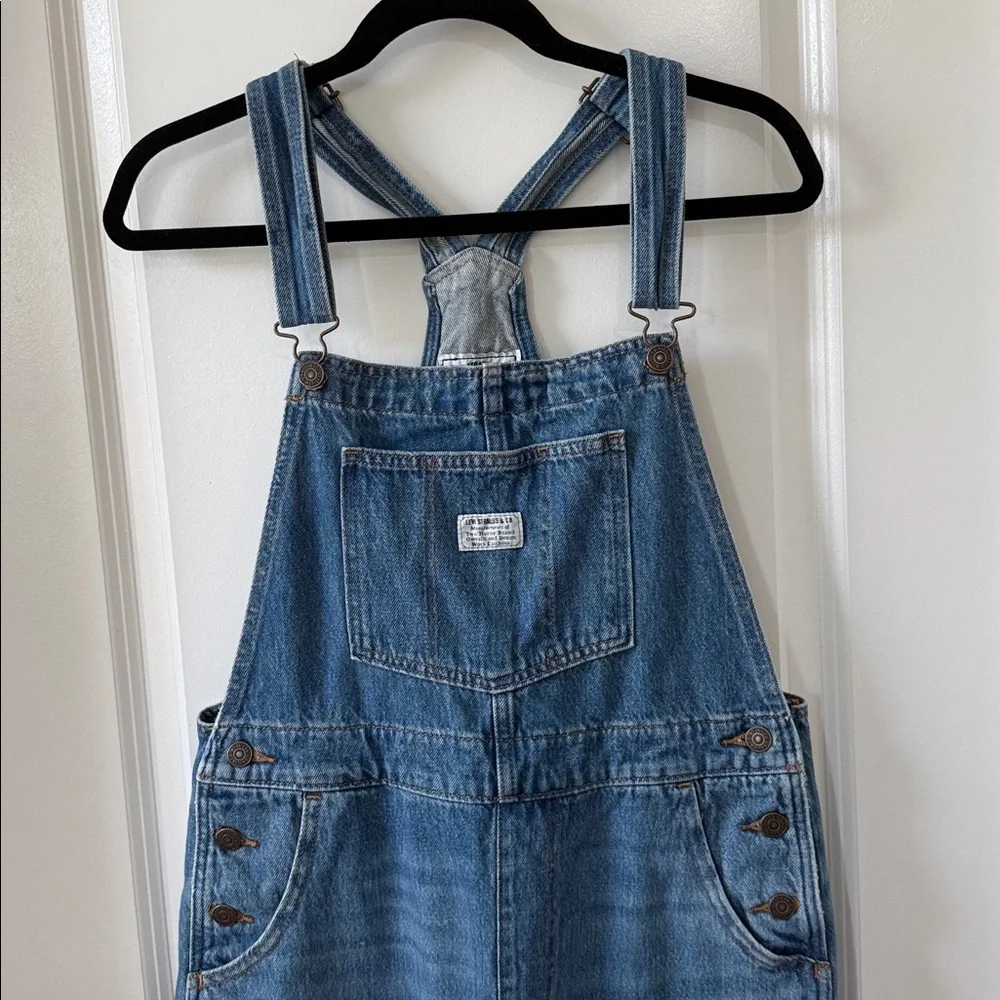 Levi's Blue Denim Overalls - Picture 2 of 5